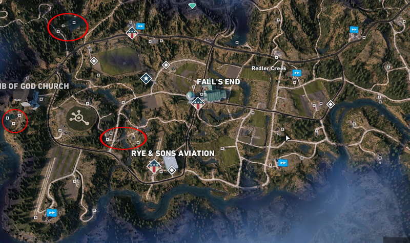 I’ve circled the little white squares in red.